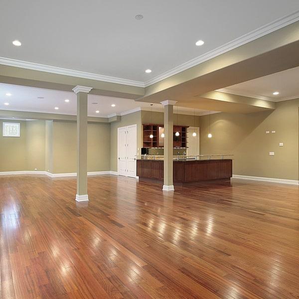 hardwood floors can be refinished to change its color or remove scratches, giving it a fresh new look